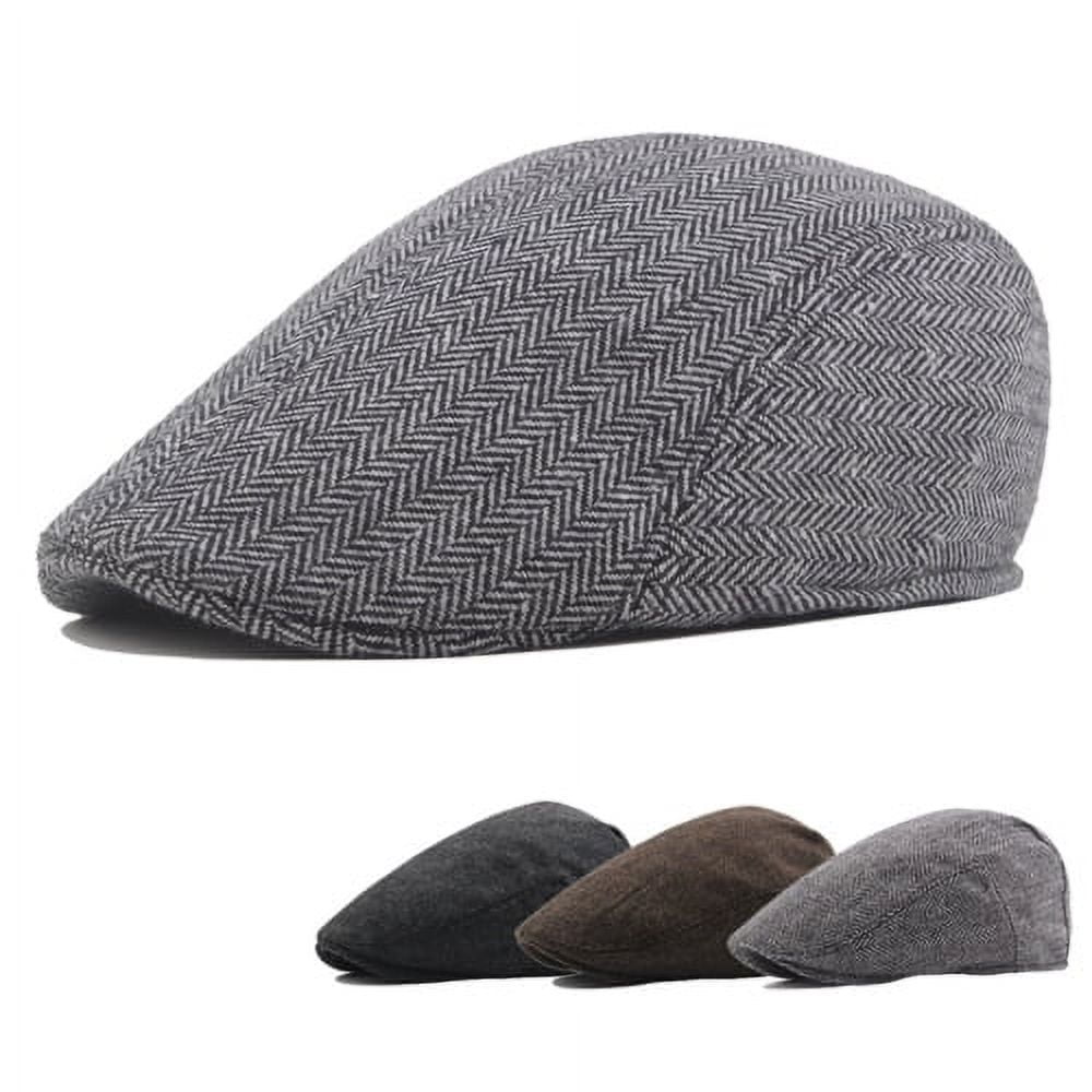 harmtty Newsboy Caps Classic Advanced Flat British Western Style Men ...