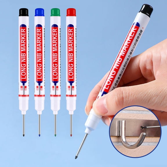 harmtty Oil-based Marker Anti-fade Ddecoration Mark Plastic Smooth Ink Output Marker Pen Household Supplies