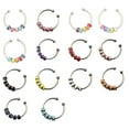 thumbnail image 1 of harmtty Open Ring Adjustable Fine Workmanship Anxiety Relief with Enamel Bead Opening Decoration Accessory Unisex Stacking Spinning Ring for Daily Wear, 1 of 8