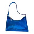 thumbnail image 1 of harmtty Shoulder Bag Transparent Large Capacity PVC Multipurpose Korean Style Jelly Handbag Birthday Gift ,Blue, 1 of 8