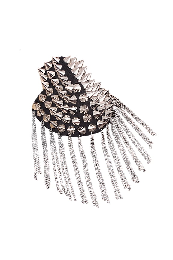 Shoulder Brooch Tassels Punk Jewelry Vintage Fringe Epaulette Clothes Decor