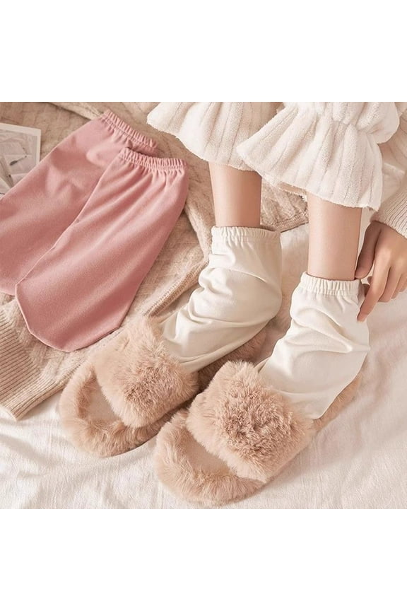 Sleep Socks Men Women Warm Home Socks Loose Fit Breathable Winter Socks with Elastic Cuffs for Bed Lounge Living Room