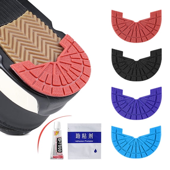 harmtty Sole Sticker Invisible High Toughness Wear resistant Anti slip Running Shoes Sole Protector for Home Black