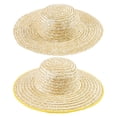 thumbnail image 1 of harmtty Straw Hat Breathable Big-brimmed Convenient Anti-UV Sunproof Sunshade Hat for Fishing ,A S, 1 of 8