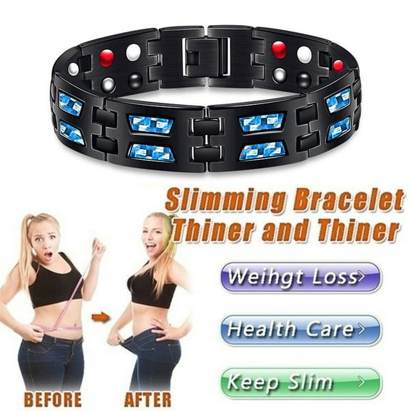 harmtty Therapy Bracelet Magnetic Adjustable Jewelry Anti-fatigue Electroplating Bracelet