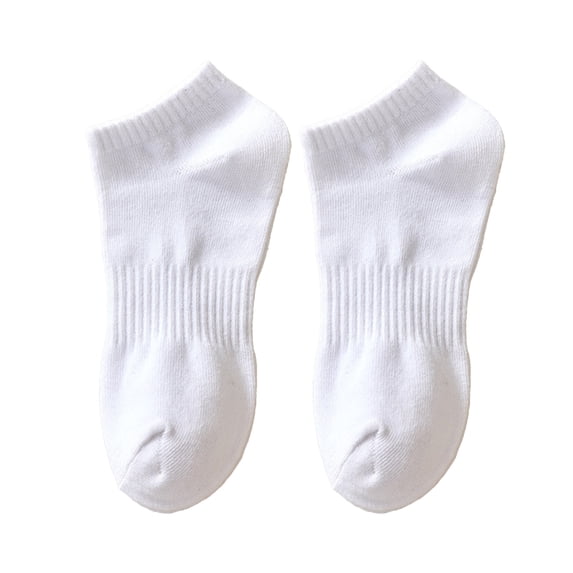 harmtty Unisex Elastic Socks 1 Pair Unisex Mid-tube Solid Color Socks Thickened Elastic Anti-slip Warm Soft Sweat Absorption Suitable for Winter White