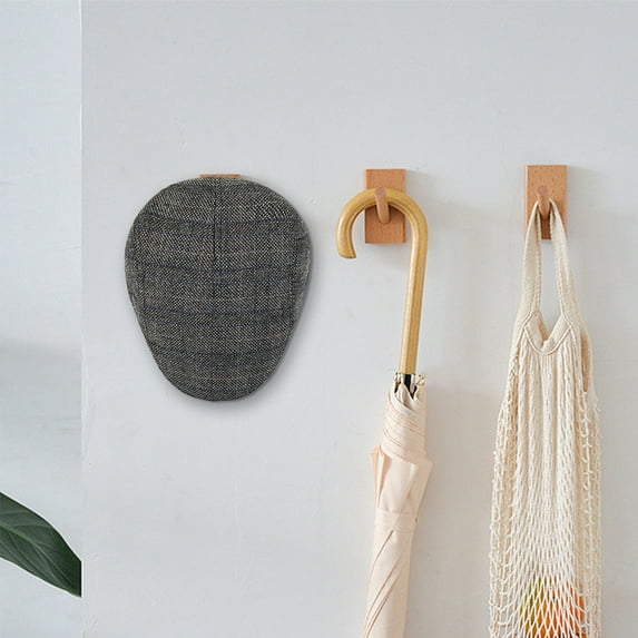 harmtty Warm Plaid Print Earflap Thickened Fleece Lining Short Brim Beret Hat Winter Flat Peaked Mid-aged Men Painter Forward Hat Coffee