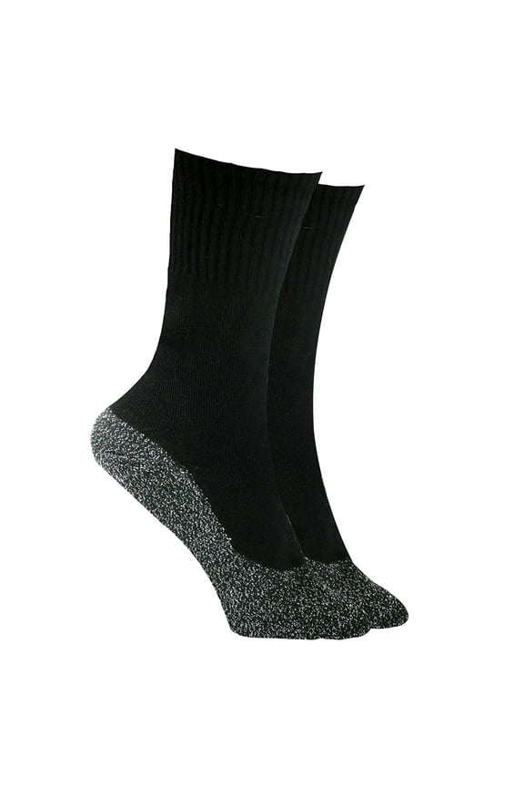 Winter Thicken Warm Aluminized Fiber Insulated 35 Degree Breathable Warm Socks,Black