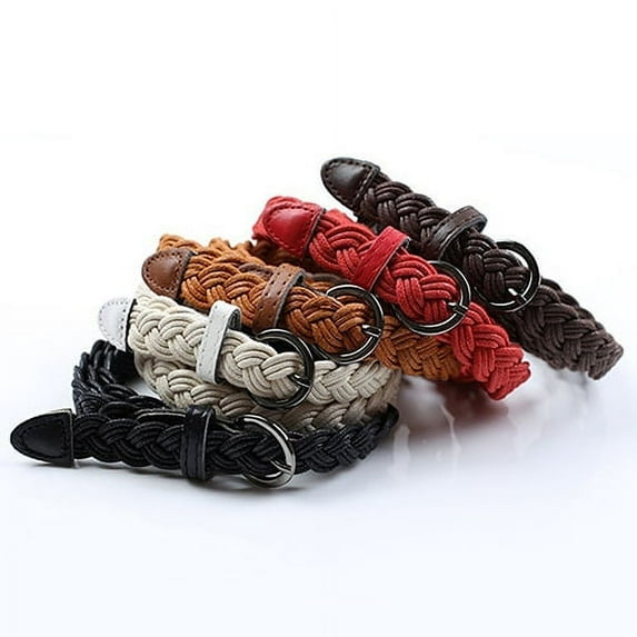 harmtty Women Fashion Braided Rope Pin Buckle Belt Wild Casual Dress Decorative Belt