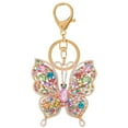 thumbnail image 1 of harmtty Women Fashion Butterfly Rhinestones Key Holder Keychain Bag Hanging Ornament,Multicolor, 1 of 8