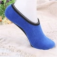 thumbnail image 1 of harmtty Women Pure Color Breathable Non-Slip Soft Gripper Slippers Floor Socks,Royal Blue, 1 of 5
