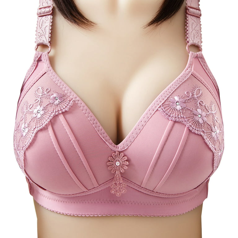 Buy PrettyCat Pink Solid Polycotton Push-Up Bra For Women(PCJ-BR