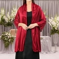 thumbnail image 1 of harmtty Women Shawl Silky Touch Decorative Elegant Evening Party Dress Shawl Wedding Accessories Scarf for Bridal Bridesmaid,Champaign Gold, 1 of 8