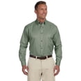 thumbnail image 1 of harriton mens easy blend long-sleeve twill shirt with stain-release - team orange - 3xl - (style # m500 - original label) - pack of 2 (choose assorted colors of your choice), 1 of 2