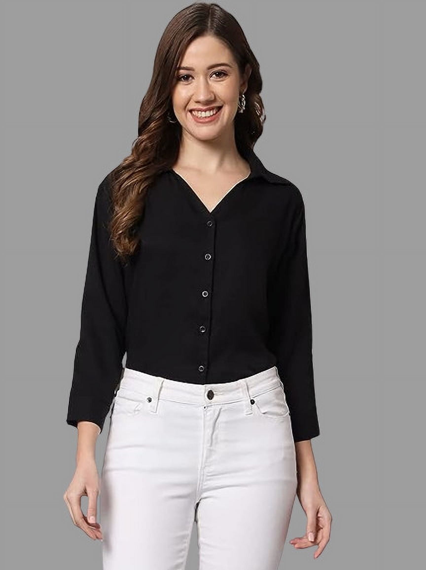 harshiv enterprise women's crepe fabric solid half sleeve harshiv enterprise women's crepe fabric solid half sleeve