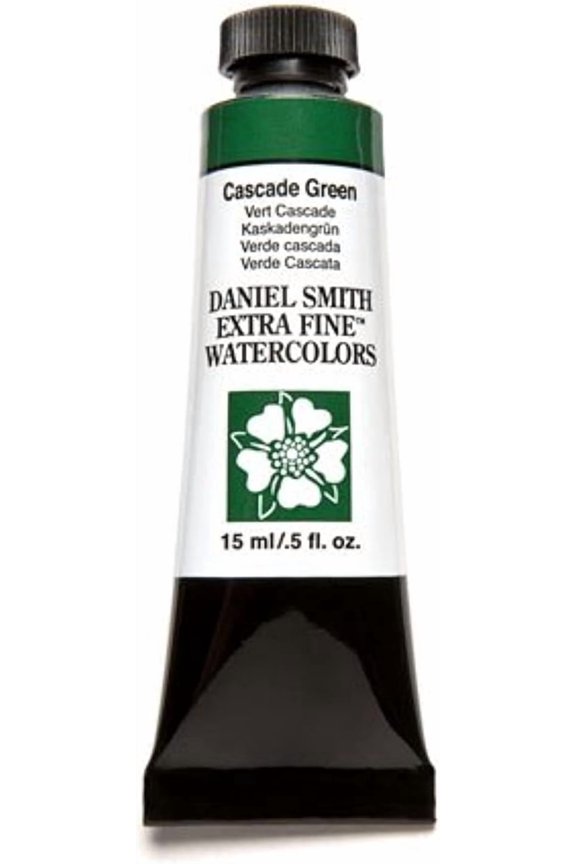 -284600142 Extra Fine Watercolor 15ml Paint Tube, Cascade Green, 0.5 Fl Oz (Pack of 1)