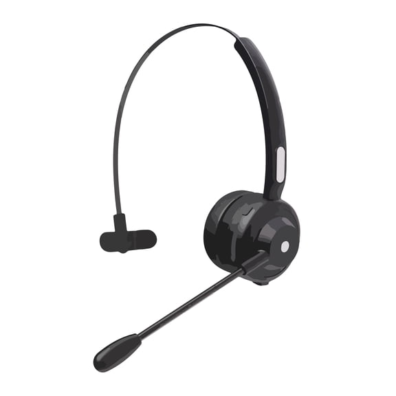 hatimoran Headsets for telephones, Headset, Trucker Bluetooth Headset with Noise Cancelling Microphone & Mute Button, Bluetooth Headset 5.2 Multipoint