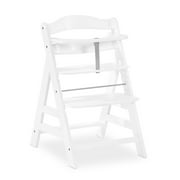 Open Box hauck Alpha+ Grow Along Adjustable Wooden Highchair, Beechwood, White