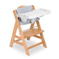 thumbnail image 1 of hauck Alpha+ Grow Along Wooden High Chair w/White Tray & Grey Cushion, 1 of 12