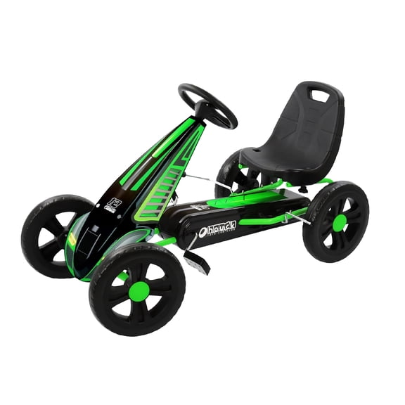 Open Box hauck Cyclone Junior Racing Go Kart, 12 Rims and Race Style Pedals