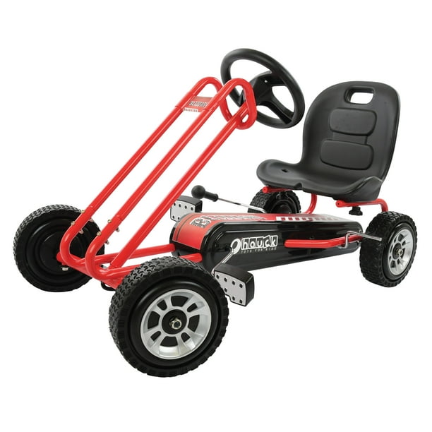 Hauck Lightning Pedal Go Kart, Red, for Indoor Playgrounds