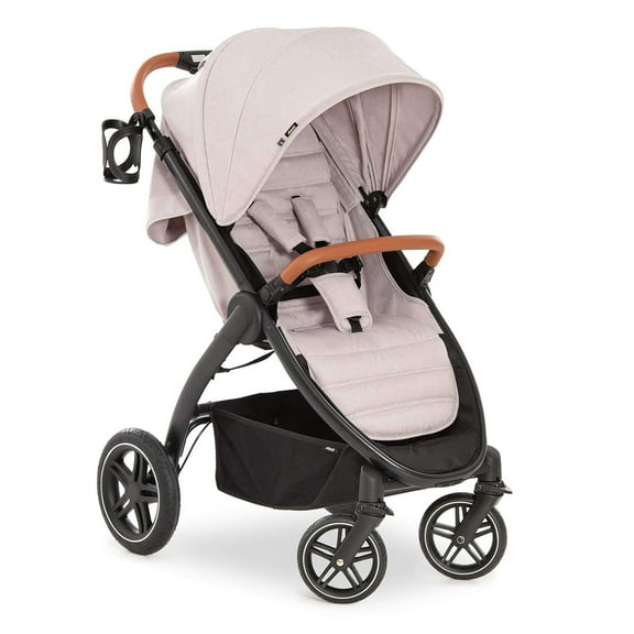 hauck Uptown Deluxe Stroller with Cup Holder and Canopy, Melange Beige