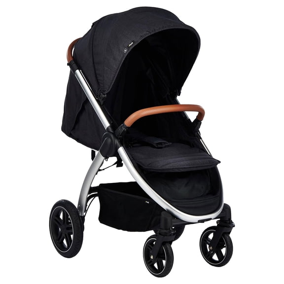 Open Box hauck Uptown Deluxe Folding Stroller with Cup Holder, Melange Black