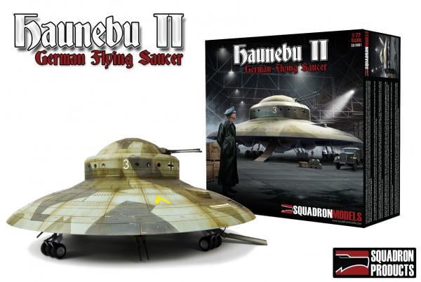 1/72 プラモデル　ハウニブ　Haunebu waveとレベルの2個セット Haunebu II - German Flying Saucer New - Walmart.com