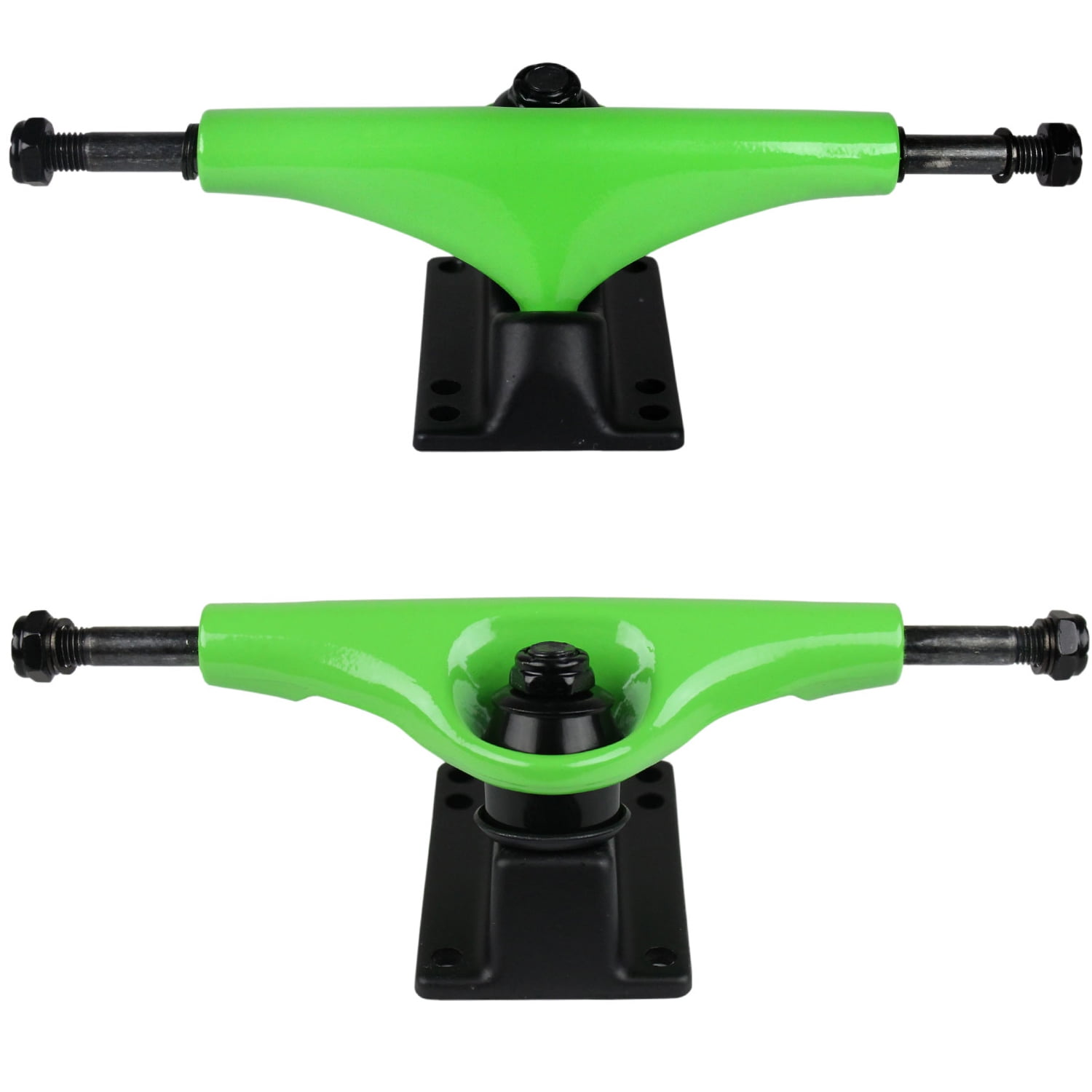 havoc skateboard trucks 5.25 hangar 8.25 axle green - set of 2
