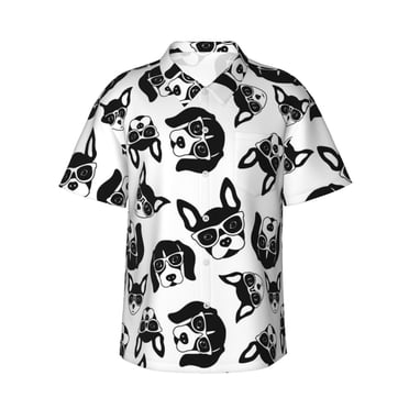 Hawaiian Shirt Print Tropical Island Beach Pink Flamingos Hawaiian Shirt