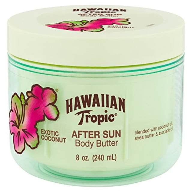 hawaiian tropic after sun lotion moisturizer and hydrating body butter with coconut oil, 8 ounce - Walmart.com