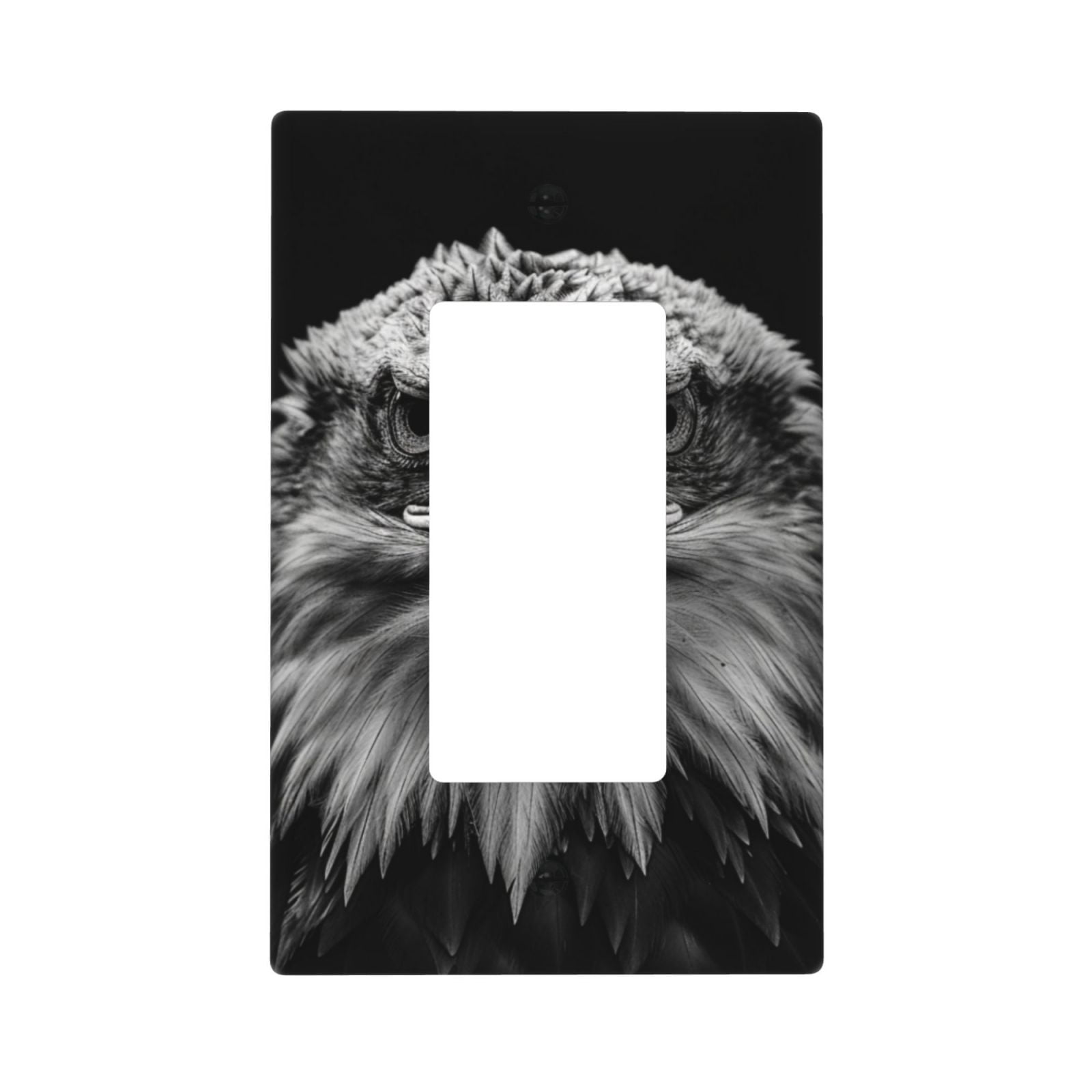 Panda Bamboo Duplex Outlet Wall Plate - 1 Gang Standard Size Decorative Switch Cover For Home & Office