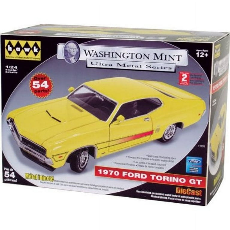 1970 Ford Torino GT 1:18 限定版 ダイキャストメタル Autoworld AMM1211 1970 Ford Torino GT Hardtop Medium Ivory