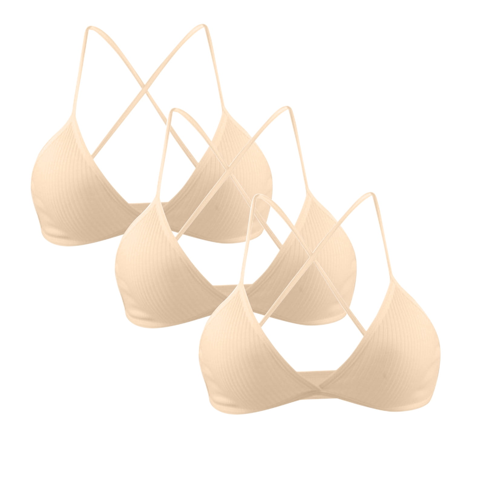 haxmnou 18pc comfort cotton bra women bralette v triangle cup
