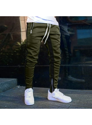 Olive green sweatpants mens best sale
