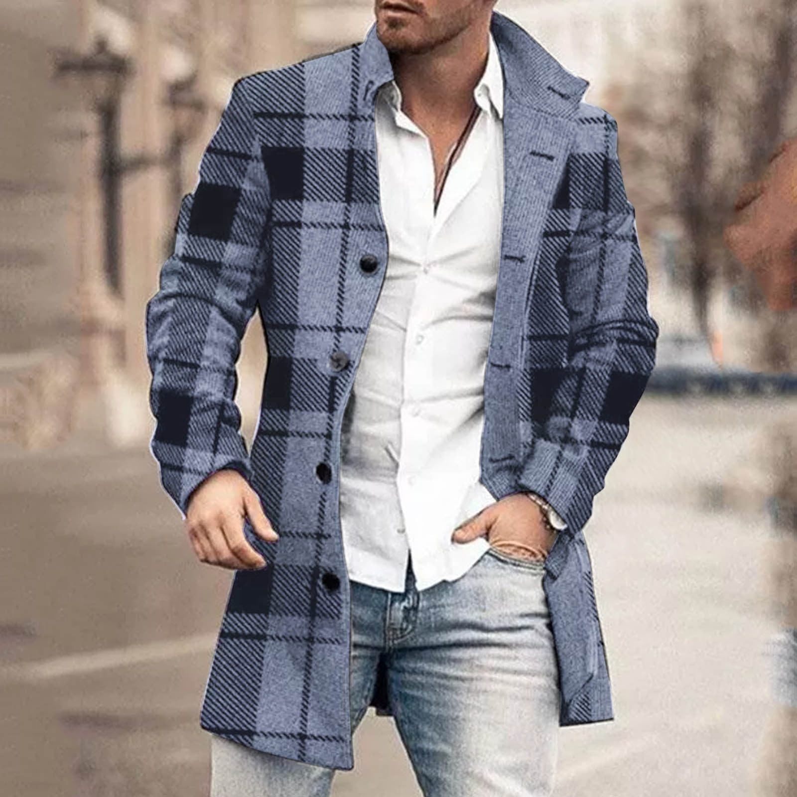 White shop peacoat men