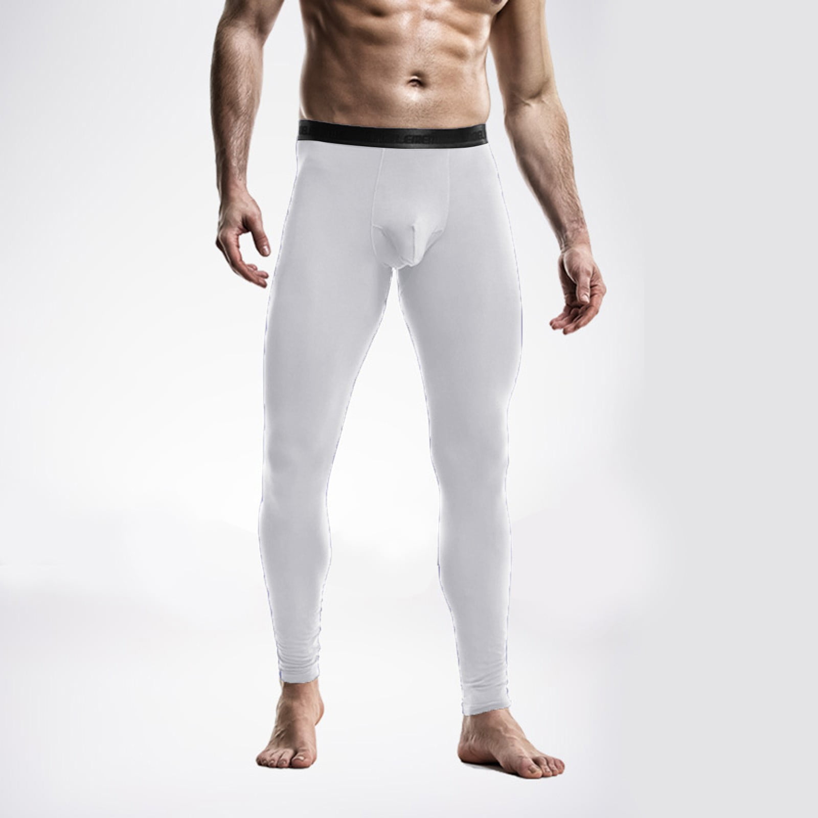 haxmnou men's thermal underwear pants, heated warm thin long johns