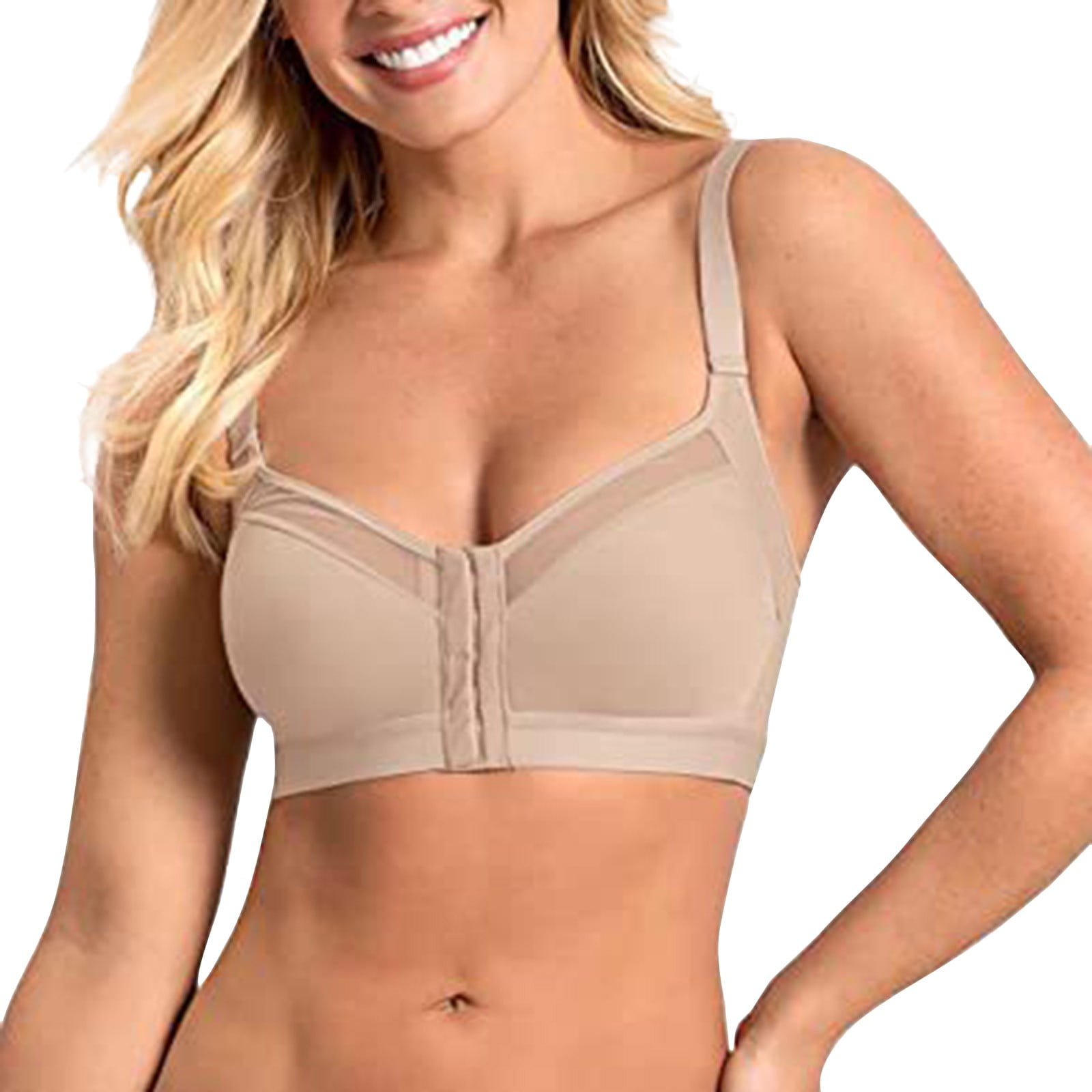 hcuribad Bras for Women, Women's Sexy Lace Back Button Shaping Cup