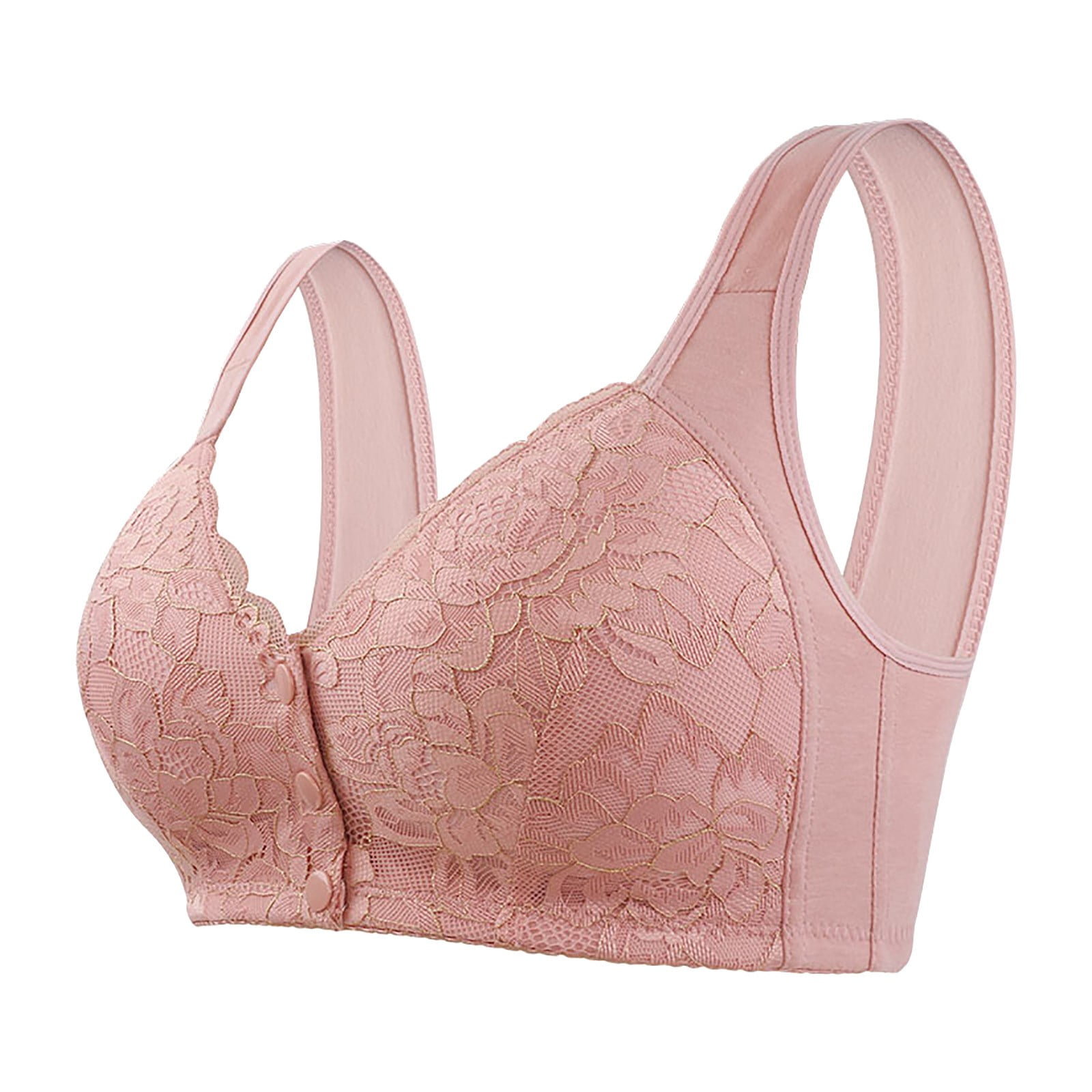 hcuribad Bras for Women, Women's Sexy Lace Back Button Shaping Cup