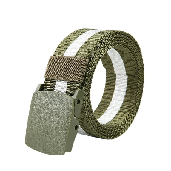 hcuribad Golf Belts for Men,2024 New Men's Fashion Casual Solid Waist Cinching Easy to Wear Easy Buckle Adjustable Belt,Black Belt Men,Mens Belts Leather,Belt Men,(On Sale) Army Green One Size