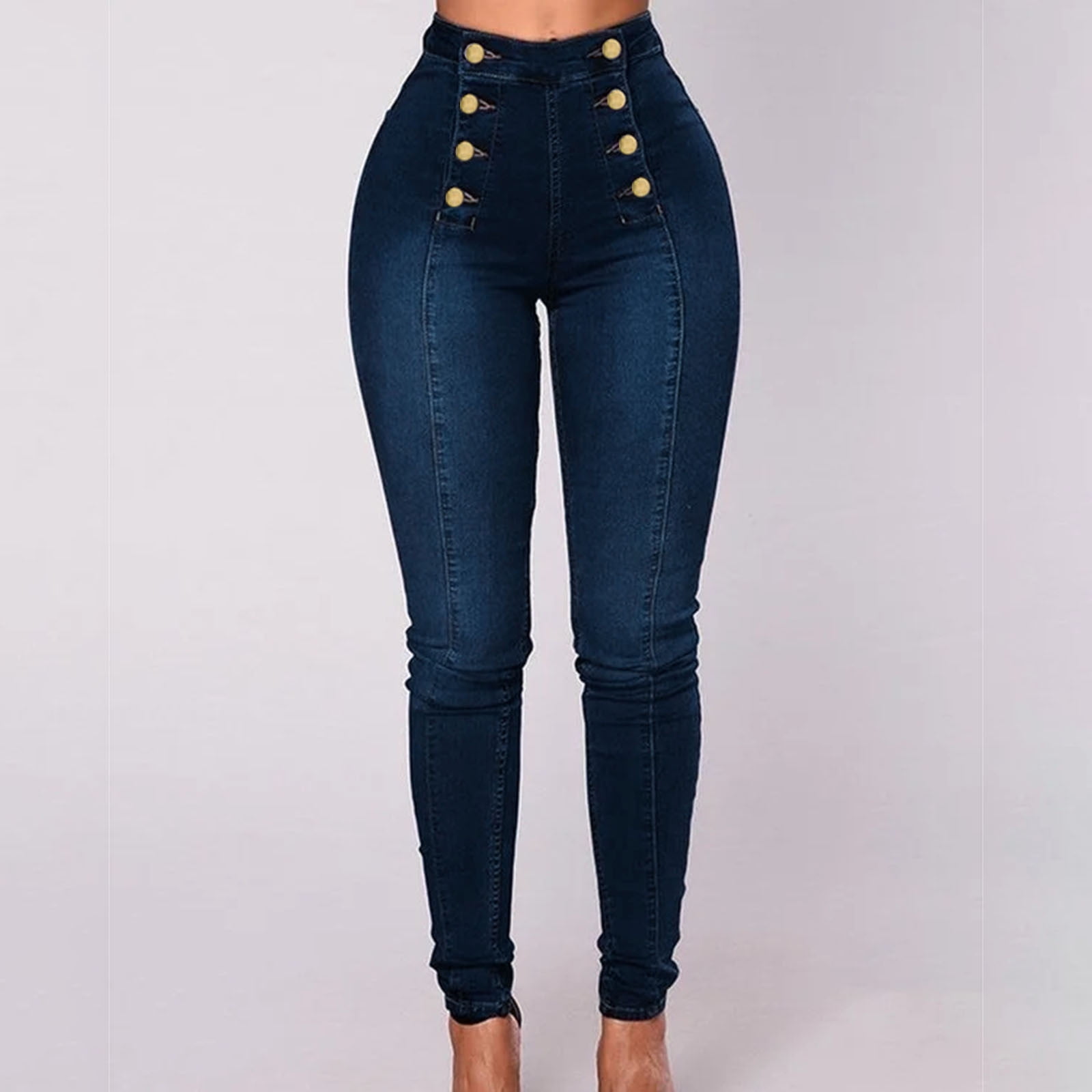 hcuribad Jeans for Women,2024 Women's Jeans Trendy Double Breasted