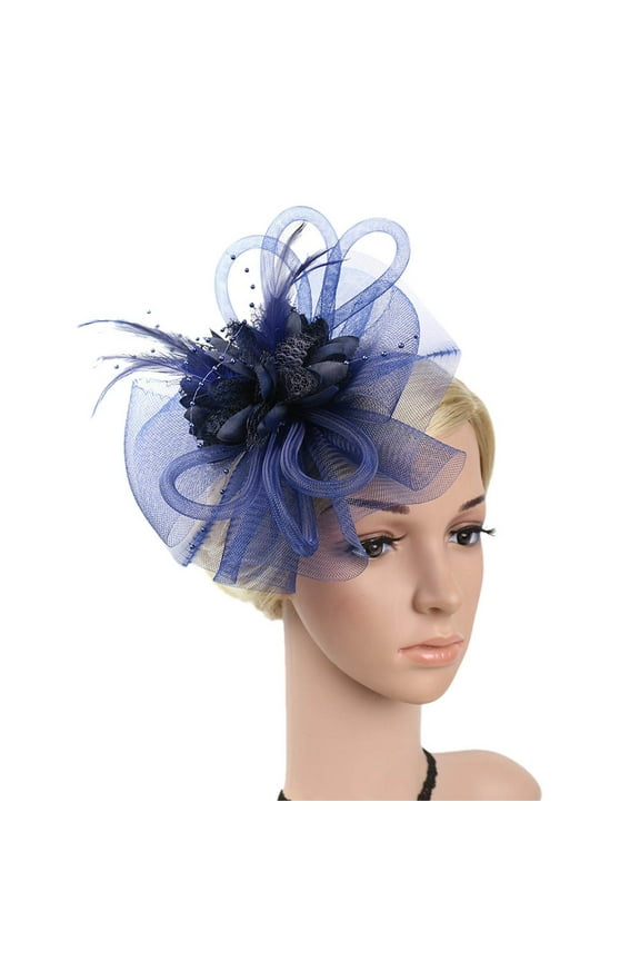 Kentucky Derby Hats for Women,2024 Stylish Arrival Women's Casual Ultra-Comfortable Breathable Headwrap Hat,Women's Accessories,Casual Hat,New products in 2024,（Special Sale） Navy One Size