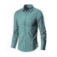 thumbnail image 1 of hcuribad Mens Dress Shirts,2024 New Men's Summer Leisure Printed Shirt Short Sleeve Shirt,Long Sleeve Shirts for Men,Big and Tall Shirts for Men,Button Down Shirt Men,() Mint Green 4XL, 1 of 3