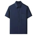 thumbnail image 1 of hcuribad Mens Shirts,2024 New Men's Popular Comfortable Casual Printed Shirts Fashion Top Blouse Shirts,Shirts for Men,Big and Tall Shirts for Men,Button Down Shirt Men,(), 1 of 4