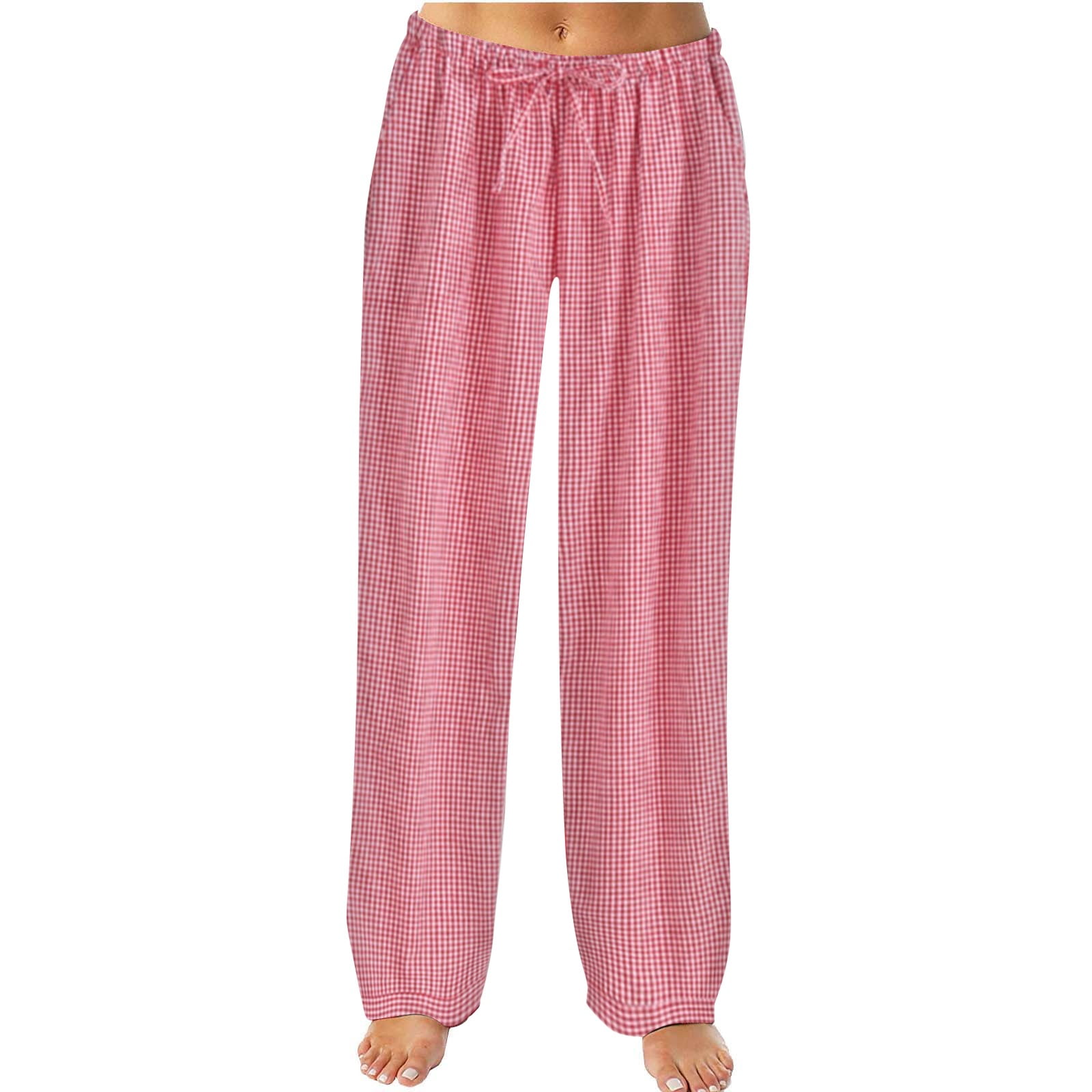 hcuribad Pajama Pants,Womens Pajamas Women Autumn Winter Plaid Printed