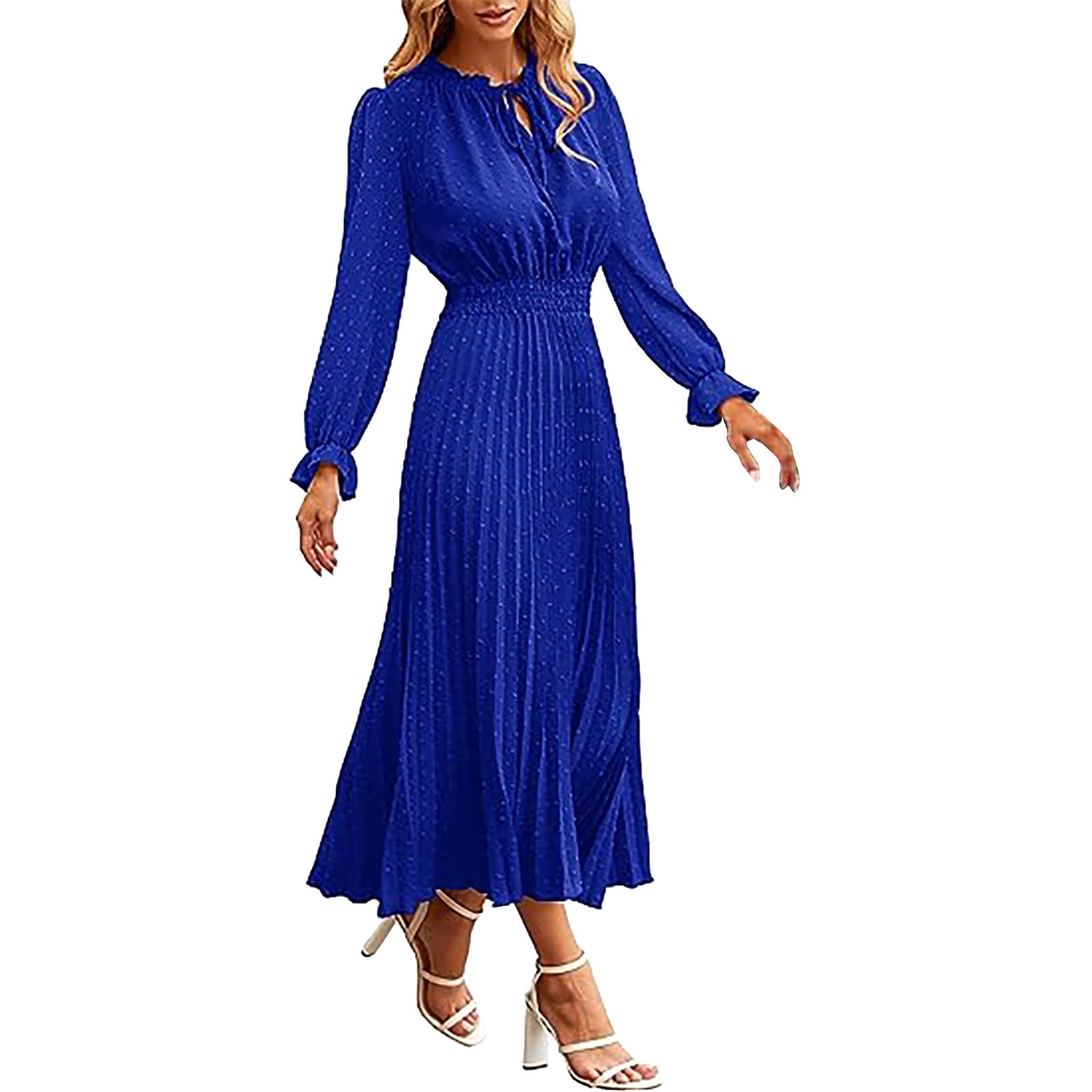hcuribad Plus Size Dresses for Curvy Women,2024 New Women's Crew Neck