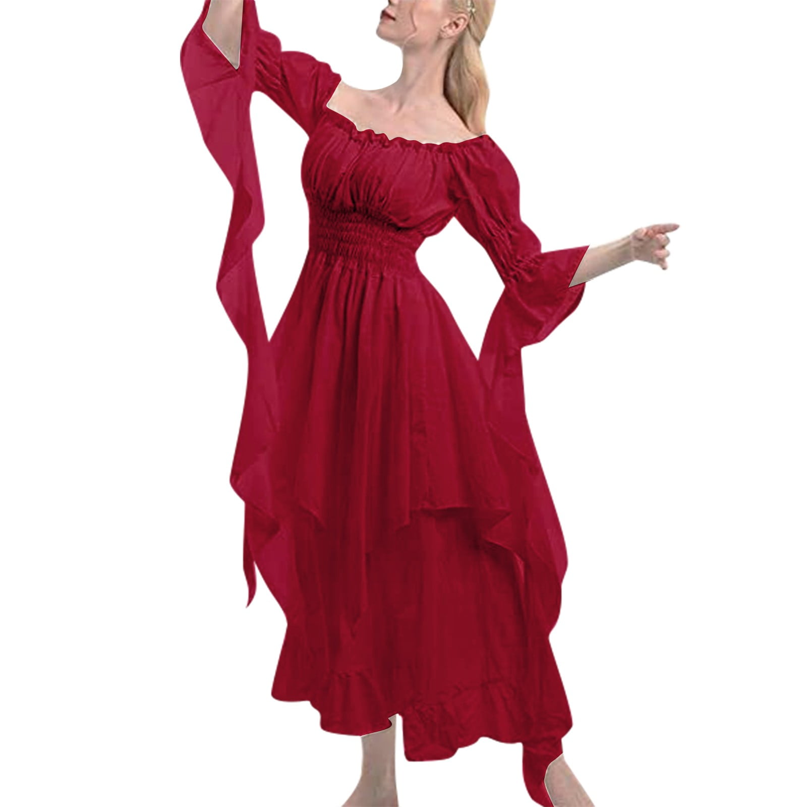 hcuribad Plus Size Dresses for Curvy Women,2024 New Women's Solid Color