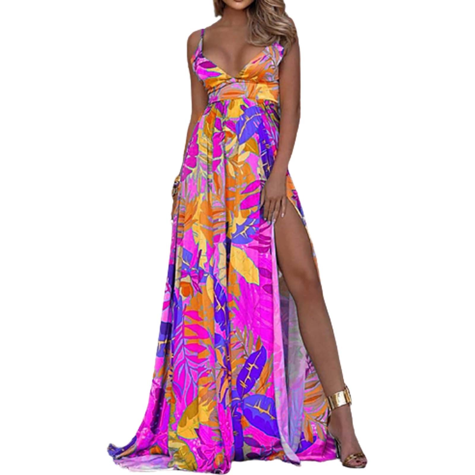 hcuribad Plus Size Dresses for Curvy Women,Women's TibetanStyle Leaf