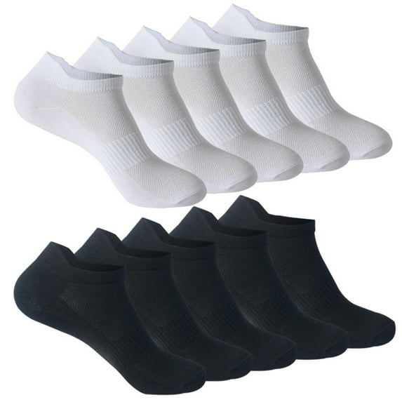 hcuribad Socks for Women, 10 Pairs of Summer Sports Style:Casual Solid Color Breathable Thin Socks, Fuzzy Socks, Ankle Socks for Women Silver L