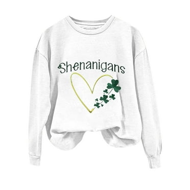hcuribad St. Patrick'S Day Sweatshirt Women Crewneck Sweatshirts Women ...